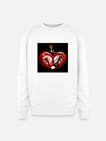 Love locked - Oversized Crewneck Sweatshirt - white