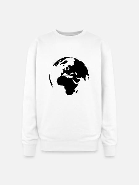 World - Oversized Crewneck Sweatshirt - white