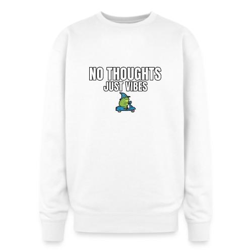 No Thoughts Just Vibes Funny Frog Shirt - Oversized Crewneck Sweatshirt