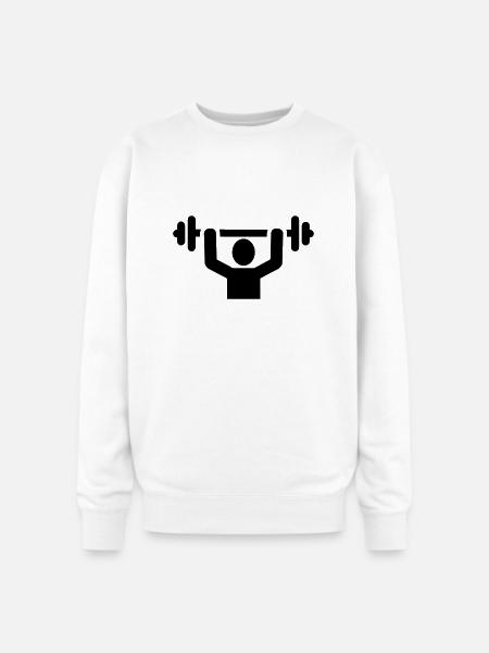 Weightlifting - Oversized Crewneck Sweatshirt - white