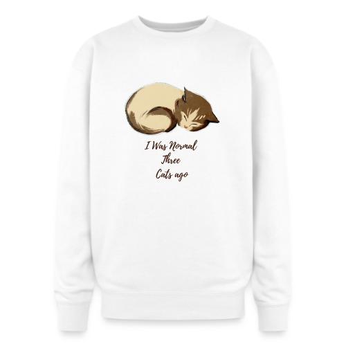 I Was Normal Three Cats Ago Funny Cat T-Shirt - Oversized Crewneck Sweatshirt