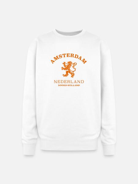 AMSTERDAM Netherlands - Oversized Crewneck Sweatshirt - white