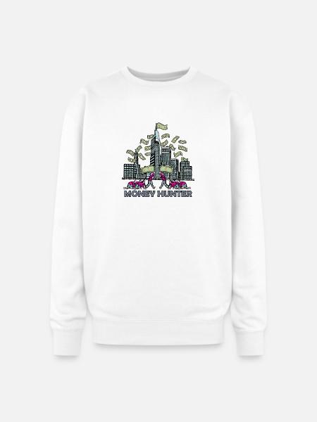 money hunter - Oversized Crewneck Sweatshirt - white