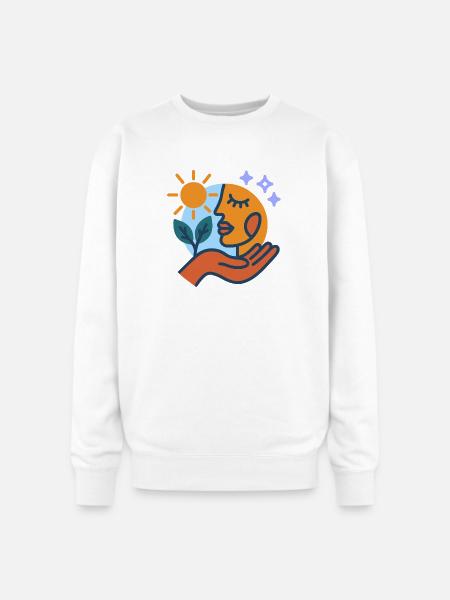 Serenity - Oversized Crewneck Sweatshirt - white