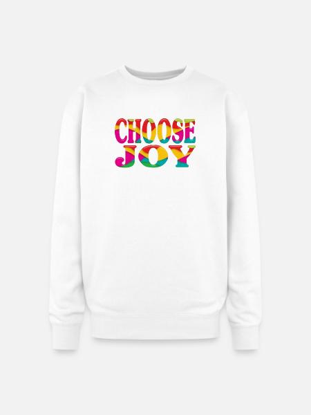 Choose joy - Oversized Crewneck Sweatshirt - white