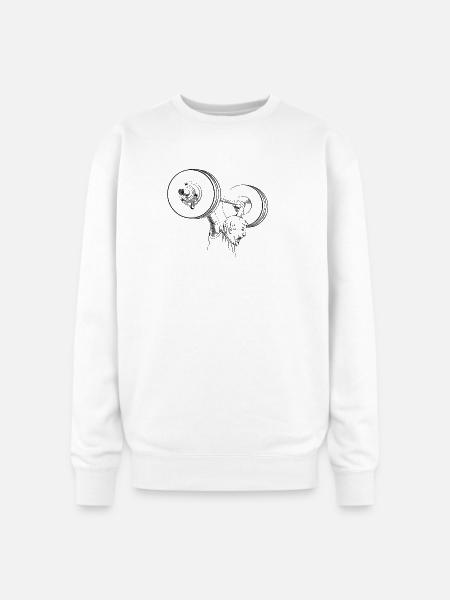Weightlifting - Oversized Crewneck Sweatshirt - white