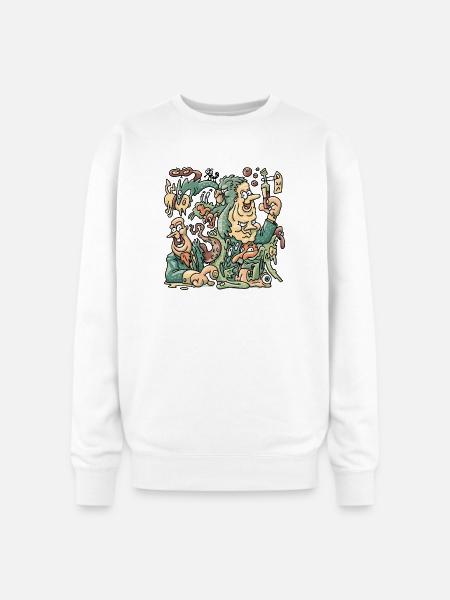 Mutation - Oversized Crewneck Sweatshirt - white
