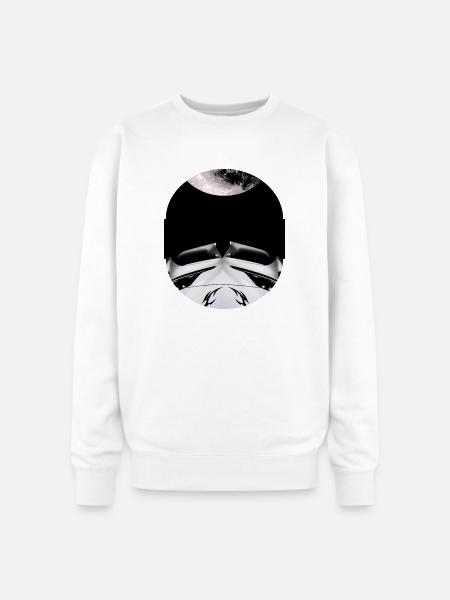 Moonlit Carfront Noir - Oversized Crewneck Sweatshirt - white