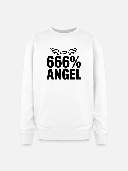 666% Angel - Oversized Crewneck Sweatshirt - white