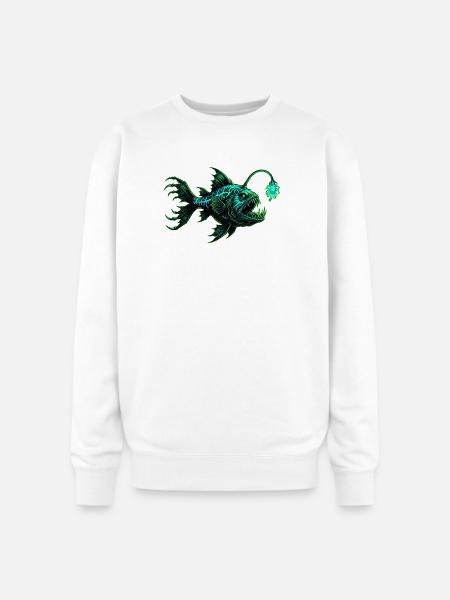 Ocean Depths Art - Oversized Crewneck Sweatshirt - white