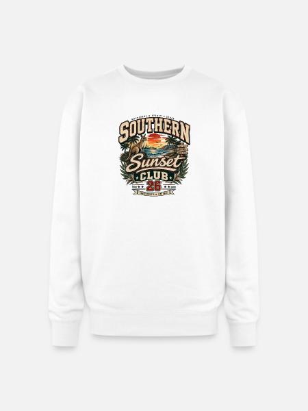 Southern Sunset Club 26 - Oversized Crewneck Sweatshirt - white
