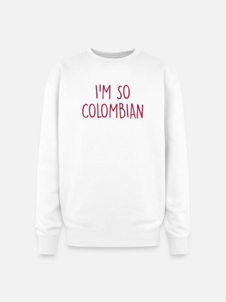 I'm so Colombian Colombia - Oversized Crewneck Sweatshirt - white