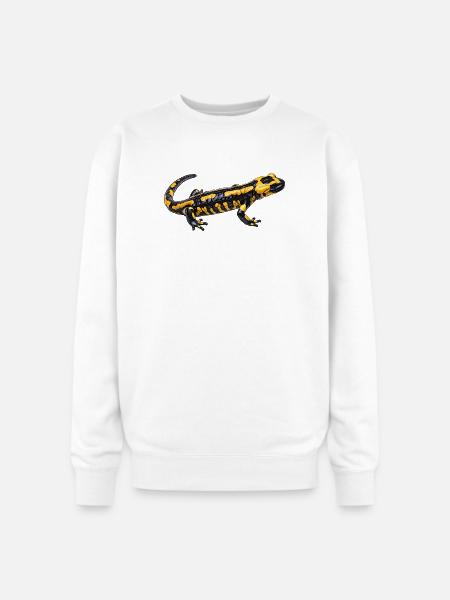 Fire salamander - Oversized Crewneck Sweatshirt - white