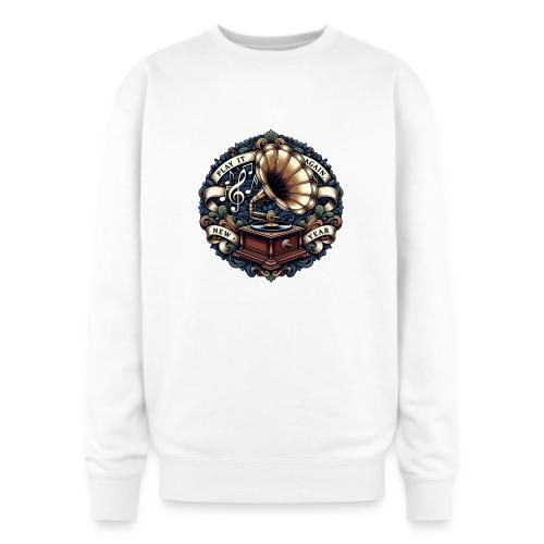 Ornate Phonograph T-Shirt - Oversized Crewneck Sweatshirt