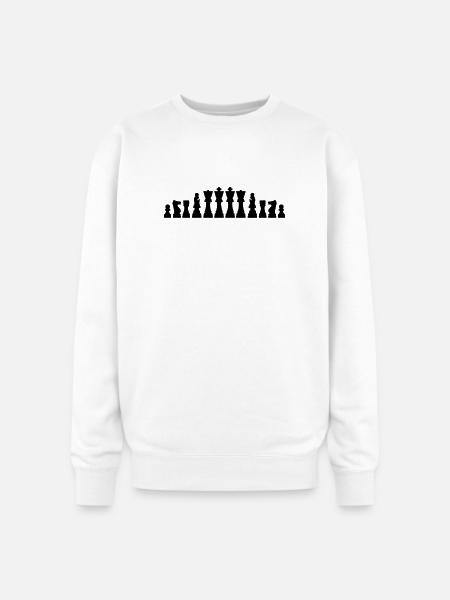 Chess - Oversized Crewneck Sweatshirt - white