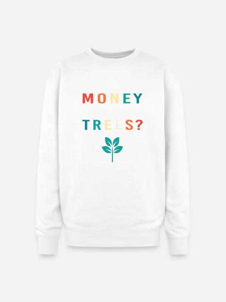 Business Finance Money Meme - Oversized Crewneck Sweatshirt - white
