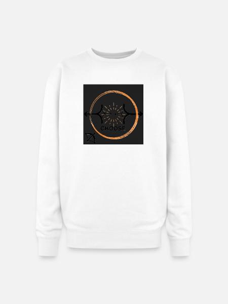Choose Your Path Emblem - Oversized Crewneck Sweatshirt - white