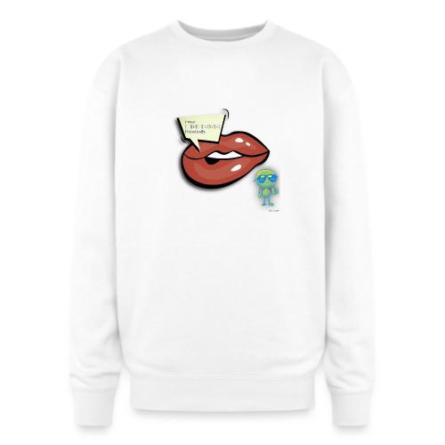Smoon City_I wear lipstick - Oversized Crewneck Sweatshirt