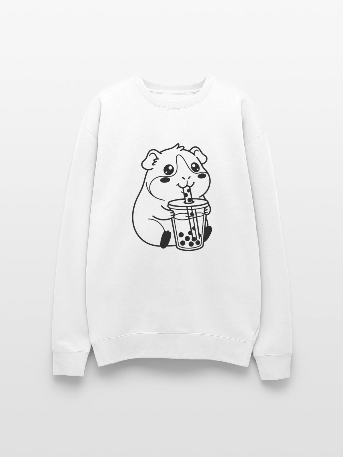 bubble tea - Oversized Crewneck Sweatshirt - white - Front