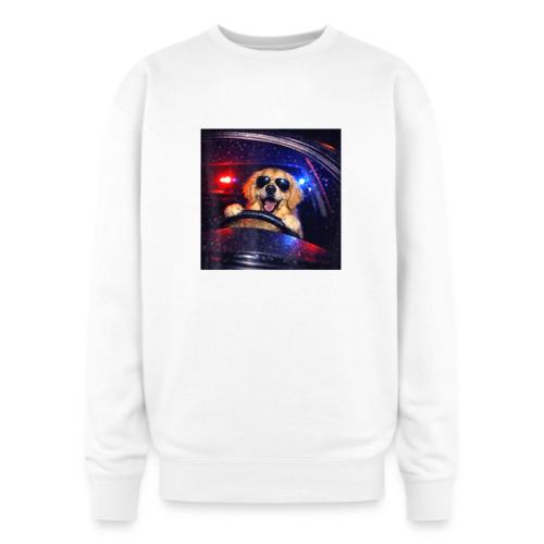 Funny Police Golden Retriever Meme Tee - Oversized Crewneck Sweatshirt