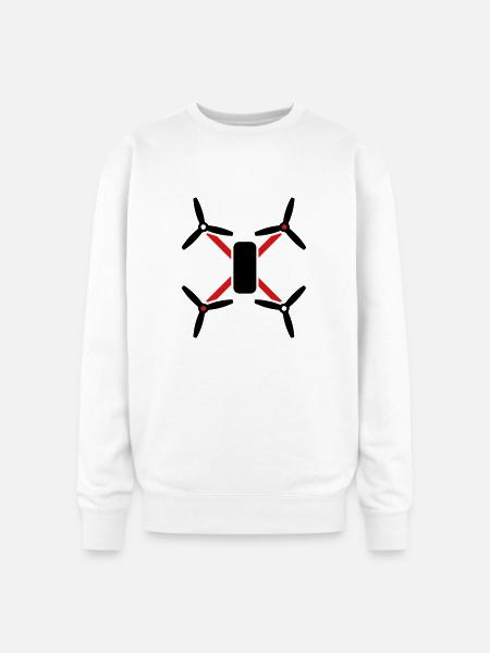 quad - Oversized Crewneck Sweatshirt - white