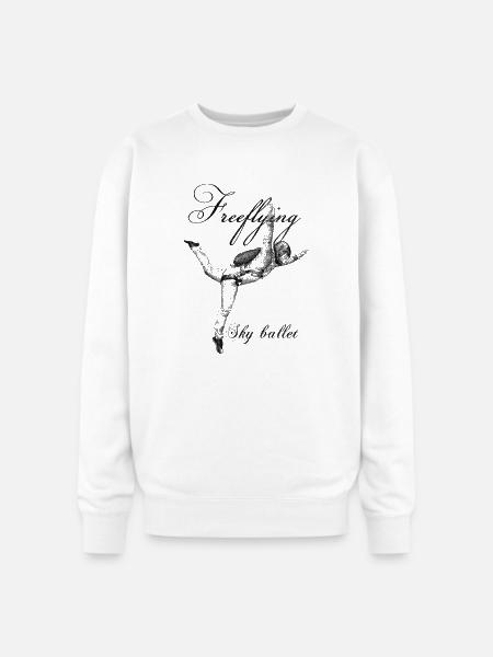 Freefly Skydiving - Oversized Crewneck Sweatshirt - white