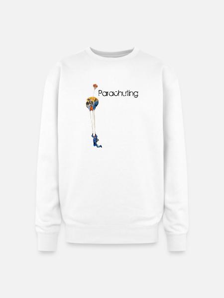 Parachuting - Oversized Crewneck Sweatshirt - white