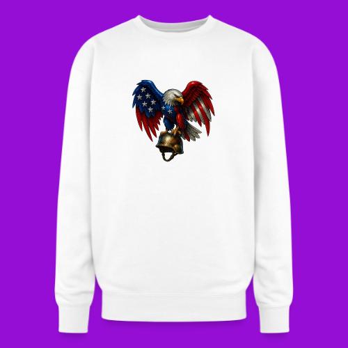 American Flag Bald Eagle - Helmet - Oversized Crewneck Sweatshirt