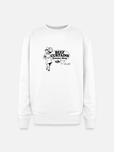 Beef Curtains Butcher Shop - Oversized Crewneck Sweatshirt - white