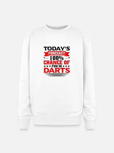Darts Dart Player - Oversized Crewneck Sweatshirt - white