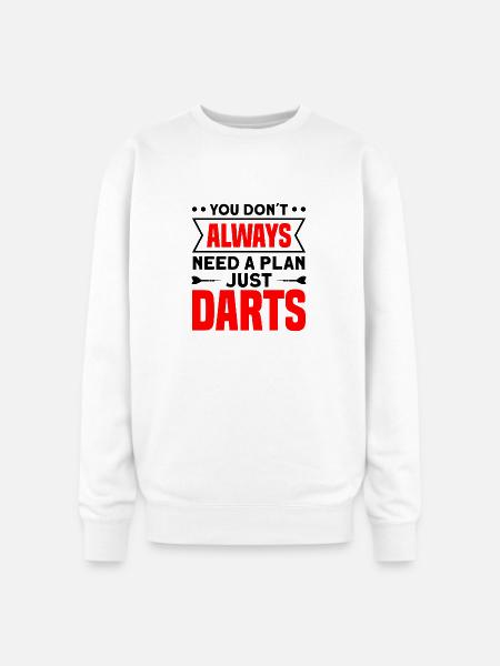 Darts Dart Player - Oversized Crewneck Sweatshirt - white