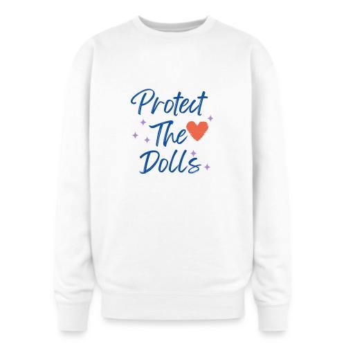 Protect The Dolls | Heart & Stars Typography - Oversized Crewneck Sweatshirt