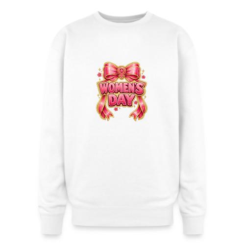 Cute Pink Bow Women’s Day Feminist Symbol - Oversized Crewneck Sweatshirt
