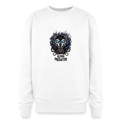 Alpha Predator Wolf Fierce Neon Eyes - Oversized Crewneck Sweatshirt
