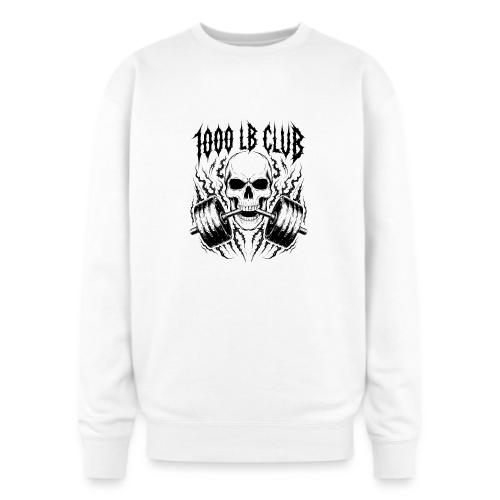 1000 LB Club Skull Barbell Powerlif - Oversized Crewneck Sweatshirt