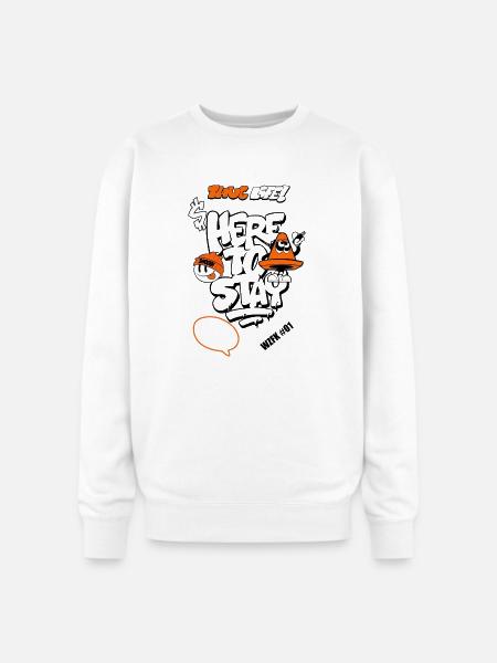 Graffiti Cone Stay Frosty Tee - Oversized Crewneck Sweatshirt - white