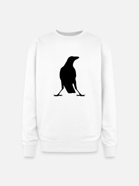 Raven - Oversized Crewneck Sweatshirt - white