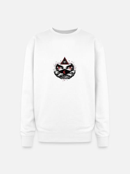 L’Œil du Néant - Oversized Crewneck Sweatshirt - white