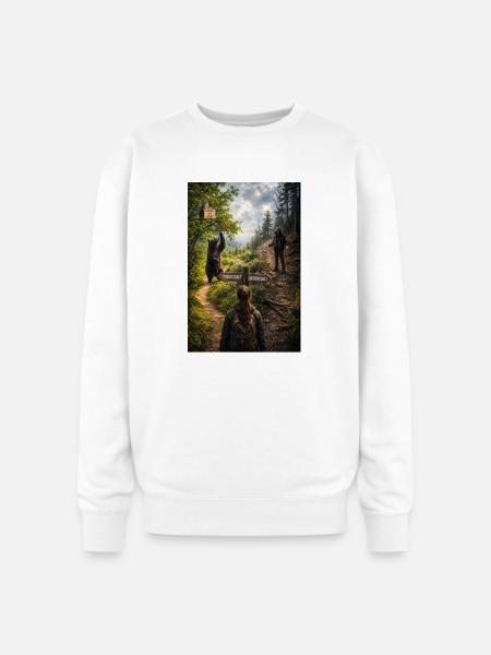 Choose the bear - Oversized Crewneck Sweatshirt - white