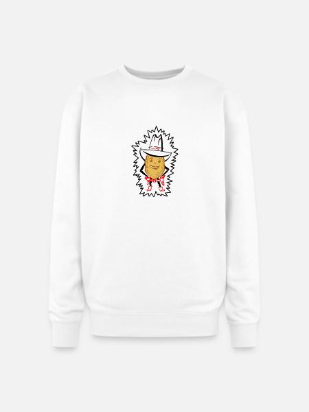 Slim Chipley - Oversized Crewneck Sweatshirt - white