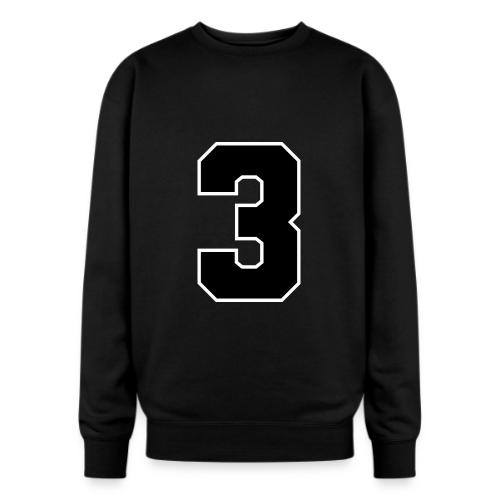 Varsity Number 3 Athletic Font - Oversized Crewneck Sweatshirt