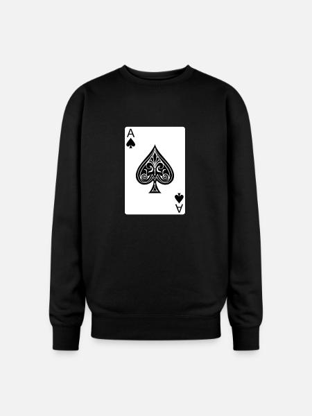 The Ace of Spades - Oversized Crewneck Sweatshirt - black