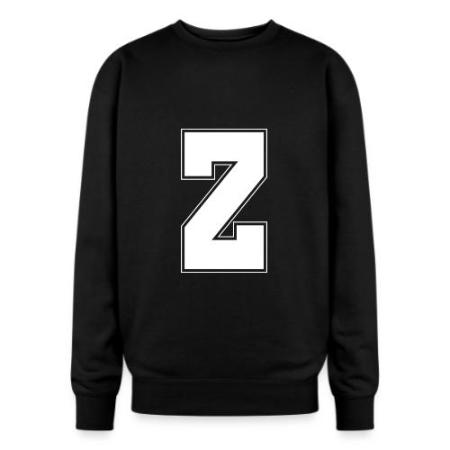 White Letter Z – Varsity Alphabet Monogram - Oversized Crewneck Sweatshirt