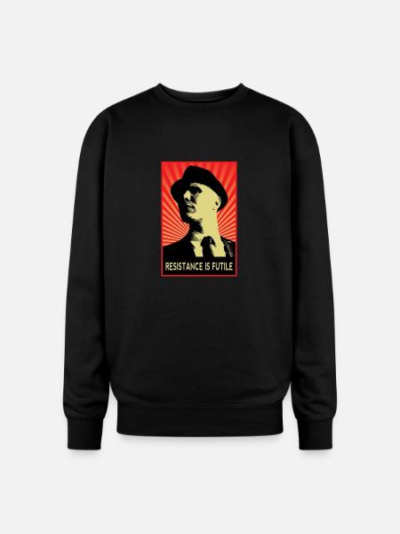 Observer Fringe - Oversized Crewneck Sweatshirt - black