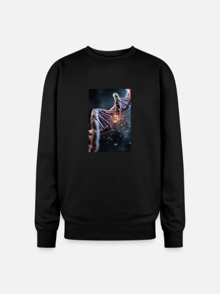 DNA Breakdown Explosion - Oversized Crewneck Sweatshirt - black