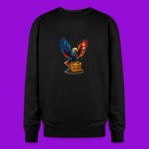 Veterans Press & Bald Eagle Flag 2 Print Set - Oversized Crewneck Sweatshirt