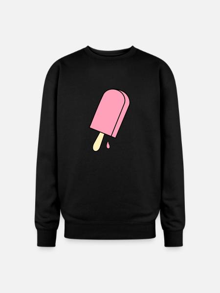ice cream - Oversized Crewneck Sweatshirt - black