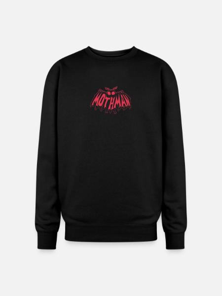 Mothman Crimson Flight - Oversized Crewneck Sweatshirt - black