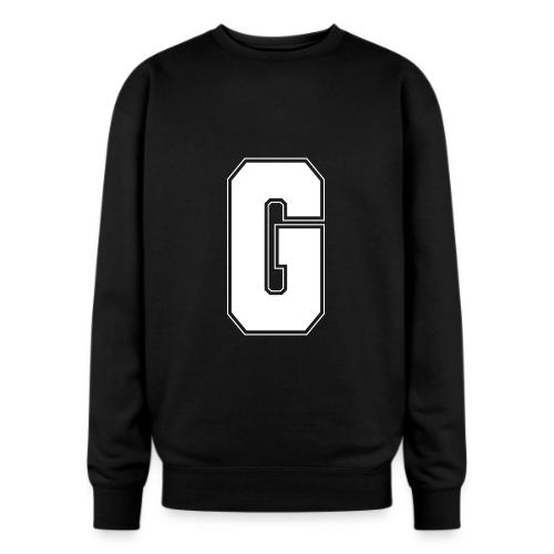 White Letter G – Varsity Alphabet Monogram - Oversized Crewneck Sweatshirt