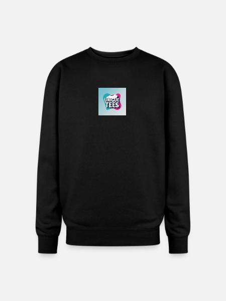 Unique Tees Bold Logo - Oversized Crewneck Sweatshirt - black